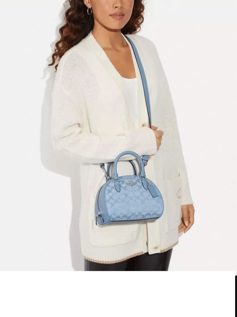 COACH Sydney Satchel In Signature Chambray (AS IS) - Image 2