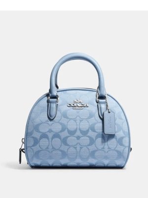 COACH Sydney Satchel In Signature Chambray (AS IS)