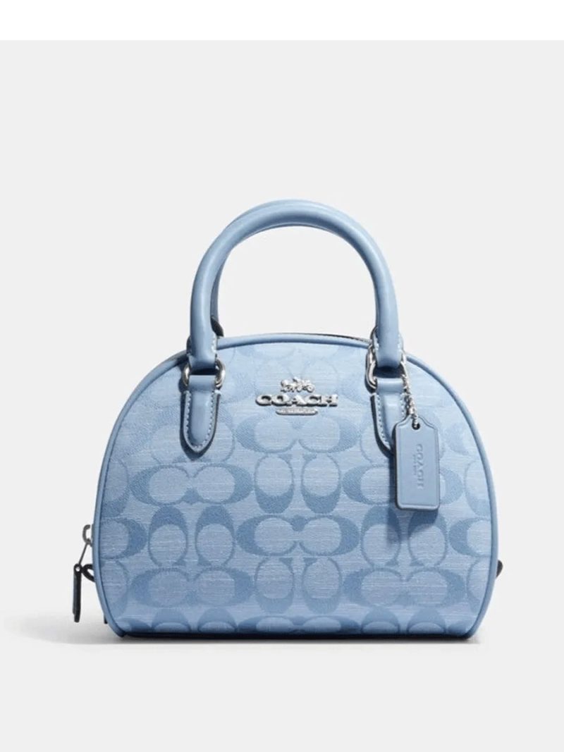 COACH Sydney Satchel In Signature Chambray (AS IS)
