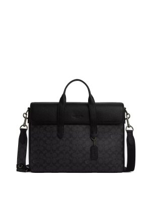 COACH Sullivan Portfolio Brief In Signature Canvas