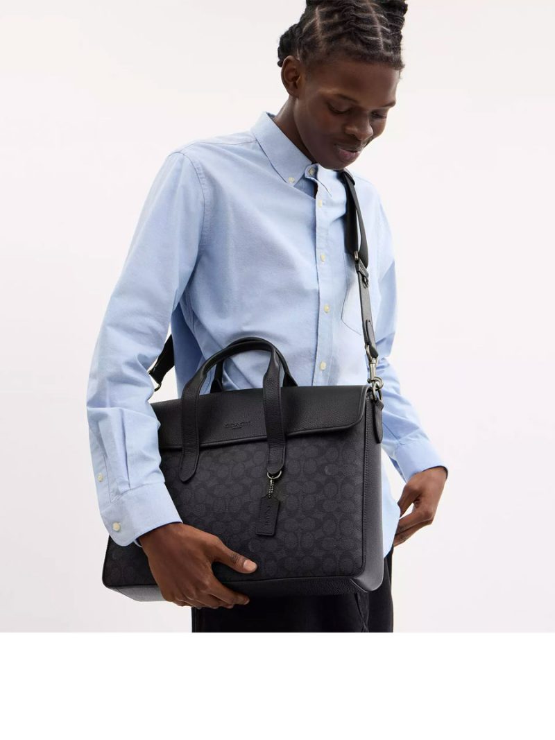 COACH Sullivan Portfolio Brief In Signature Canvas - Image 6
