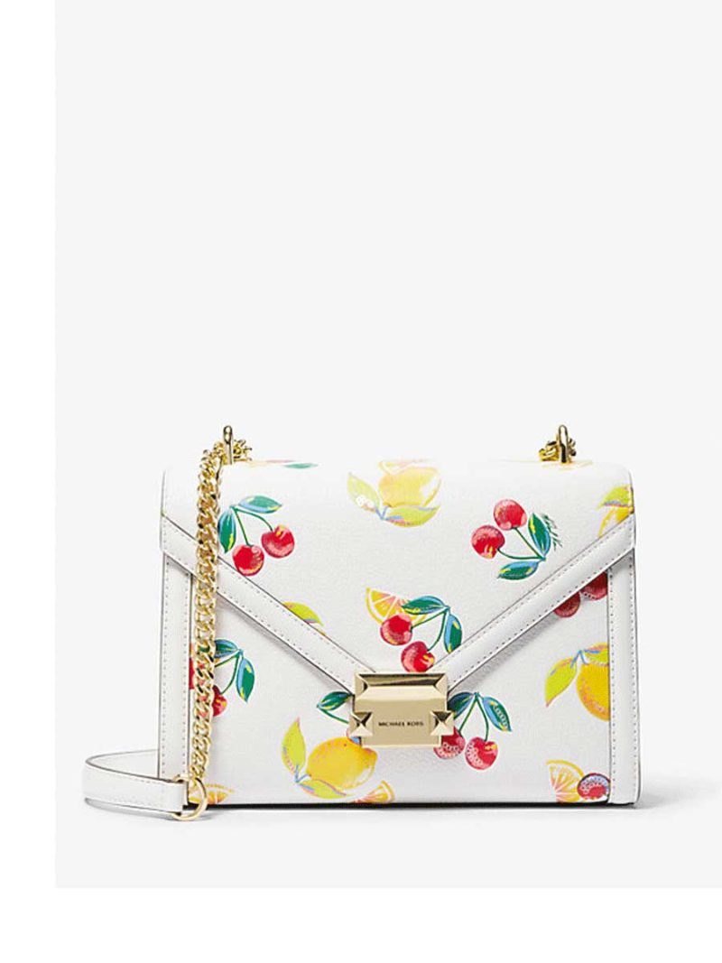 MICHAEL Michael Kors Whitney Medium Sequined Fruit Print Shoulder Bag