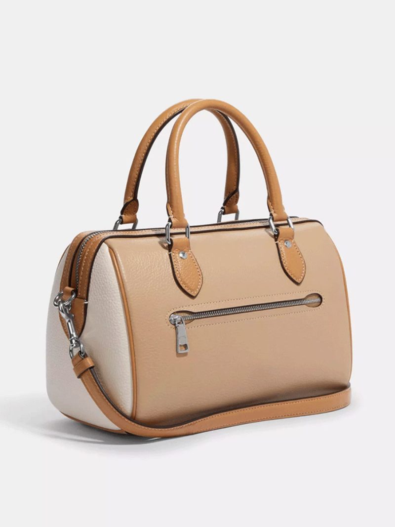 COACH Rowan Satchel In Colorblock (No Long Strap) - Image 3