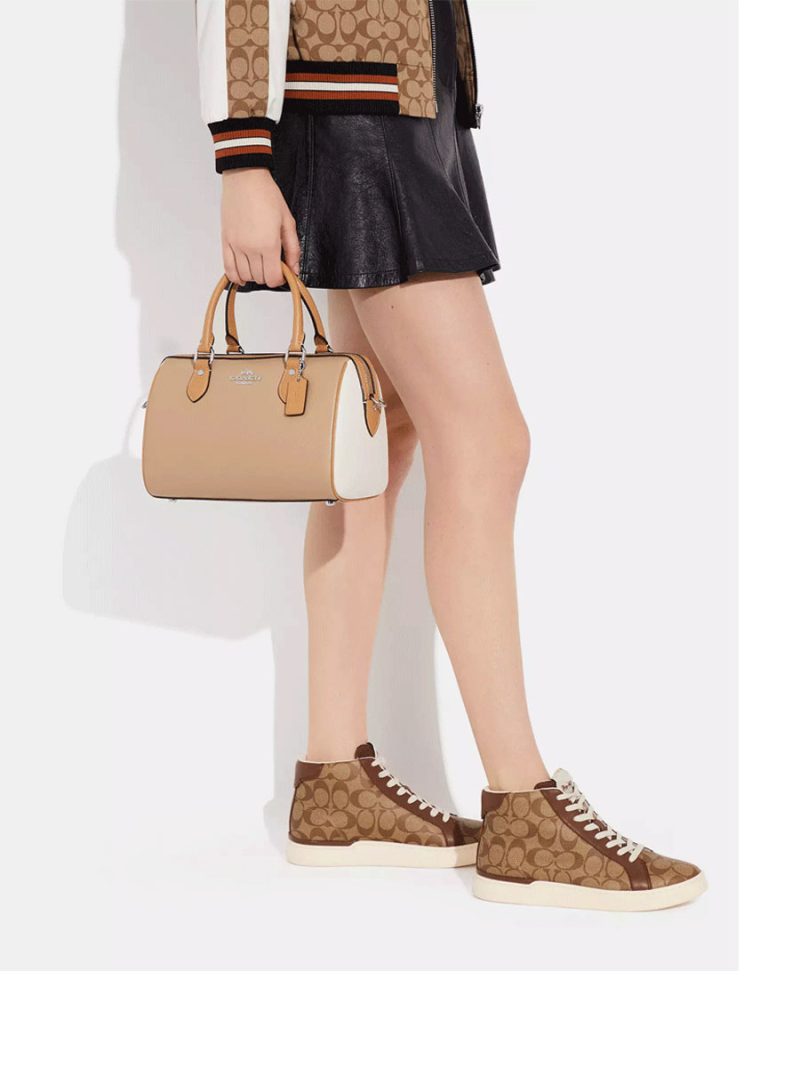 COACH Rowan Satchel In Colorblock (No Long Strap) - Image 5