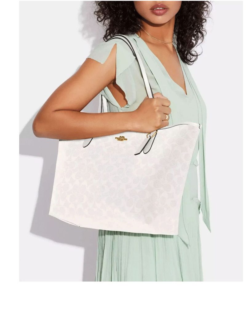 COACH City Tote In Signature Canvas (AS IS) - Image 3