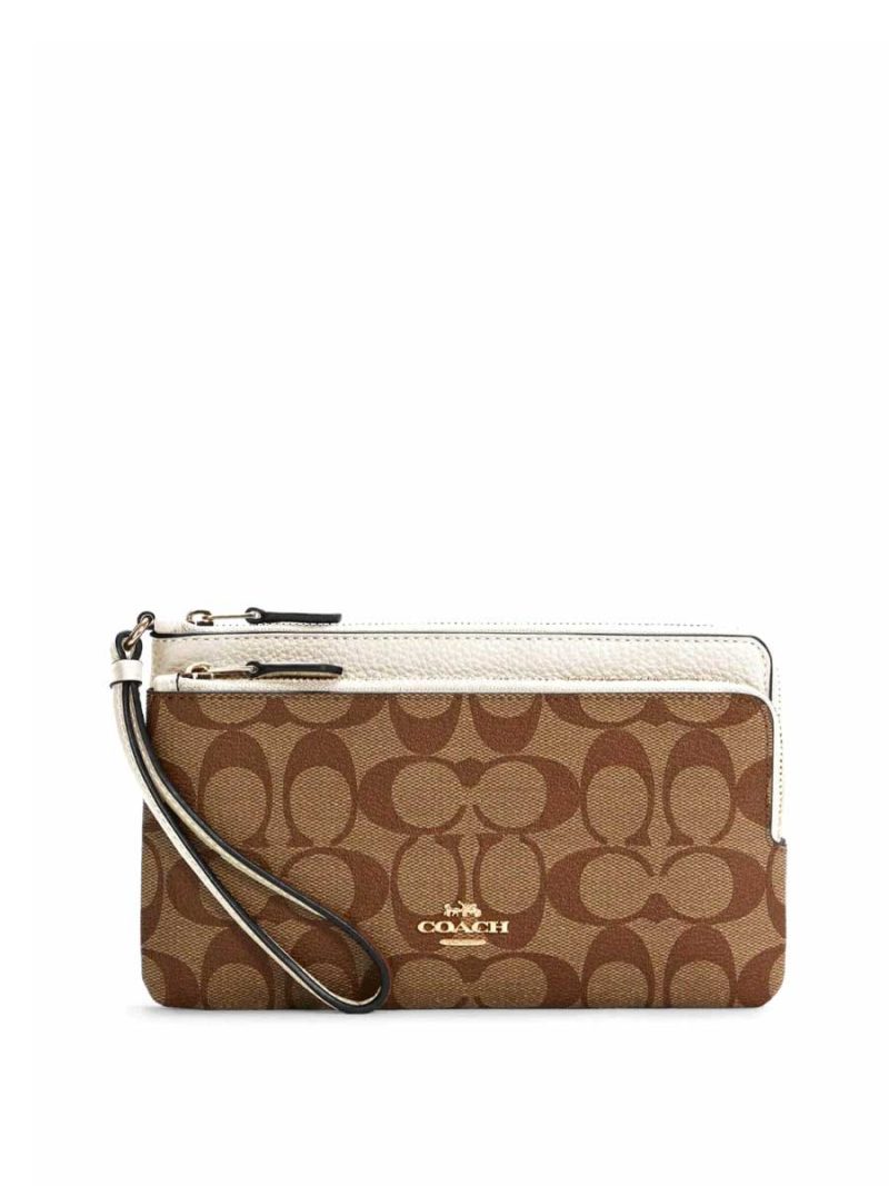 COACH Double Zip Wallet In Signature Canvas