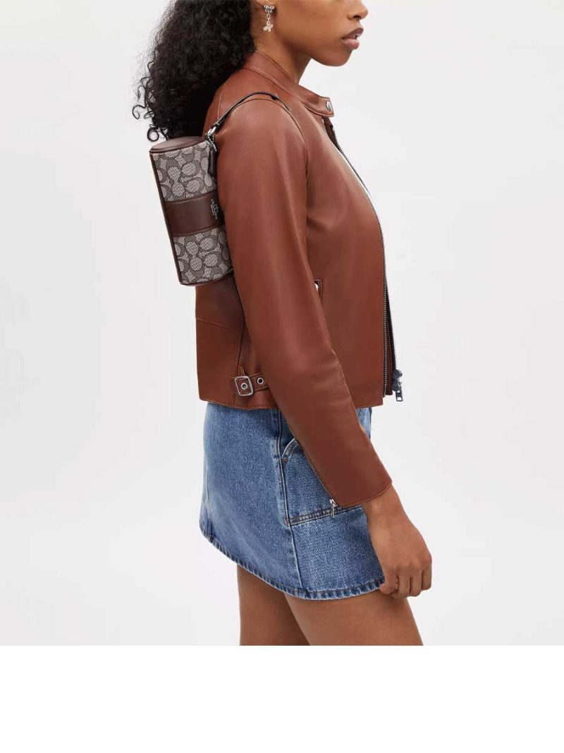 COACH Nolita Barrel Bag In Signature Jacquard - Image 4