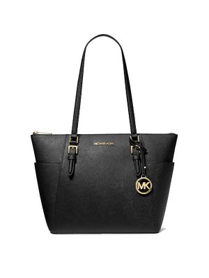 MICHAEL Michael Kors Charlotte Large Saffiano Leather Top-Zip Tote Bag