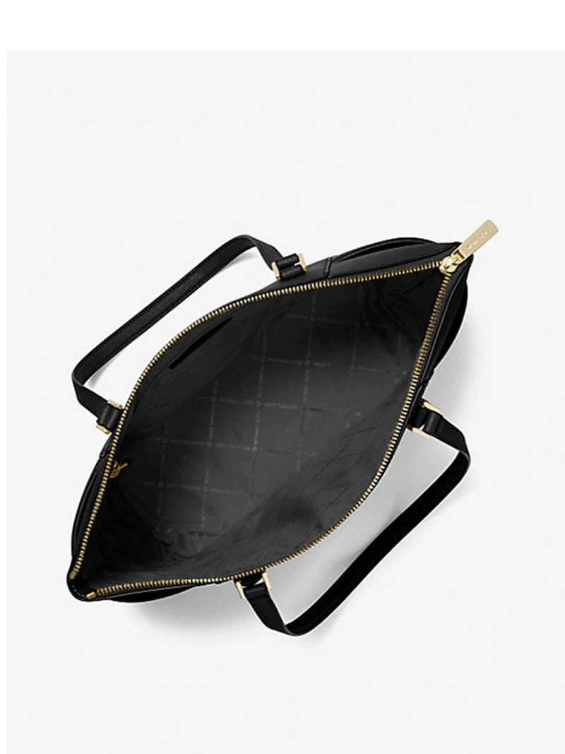MICHAEL Michael Kors Charlotte Large Saffiano Leather Top-Zip Tote Bag - Image 2