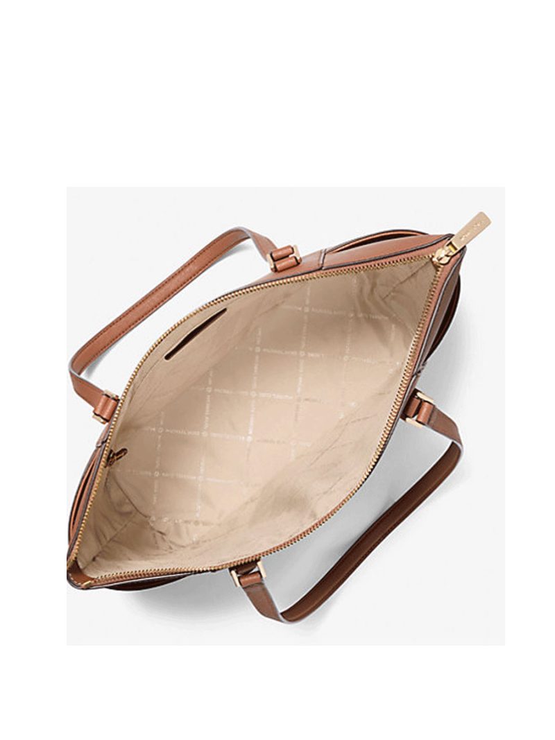 MICHAEL Michael Kors Charlotte Large Saffiano Leather Top-Zip Tote Bag - Image 2