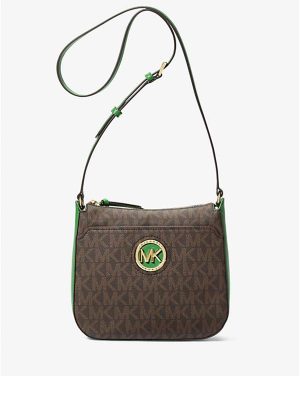 MICHAEL Michael Kors Samira Large Signature Logo Messenger Bag