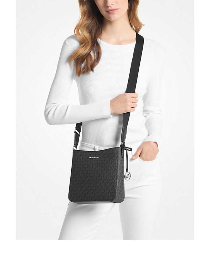 MICHAEL Michael Kors Jet Set Travel Small Signature Logo Messenger Bag - Image 4
