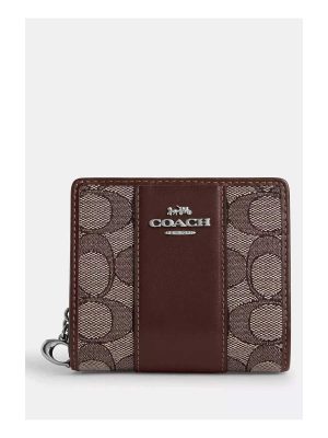 COACH Snap Wallet In Signature Jacquard