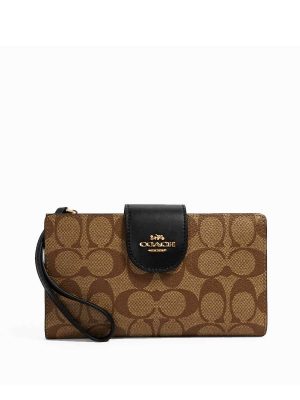COACH Tech Wallet In Colorblock Signature Canvas