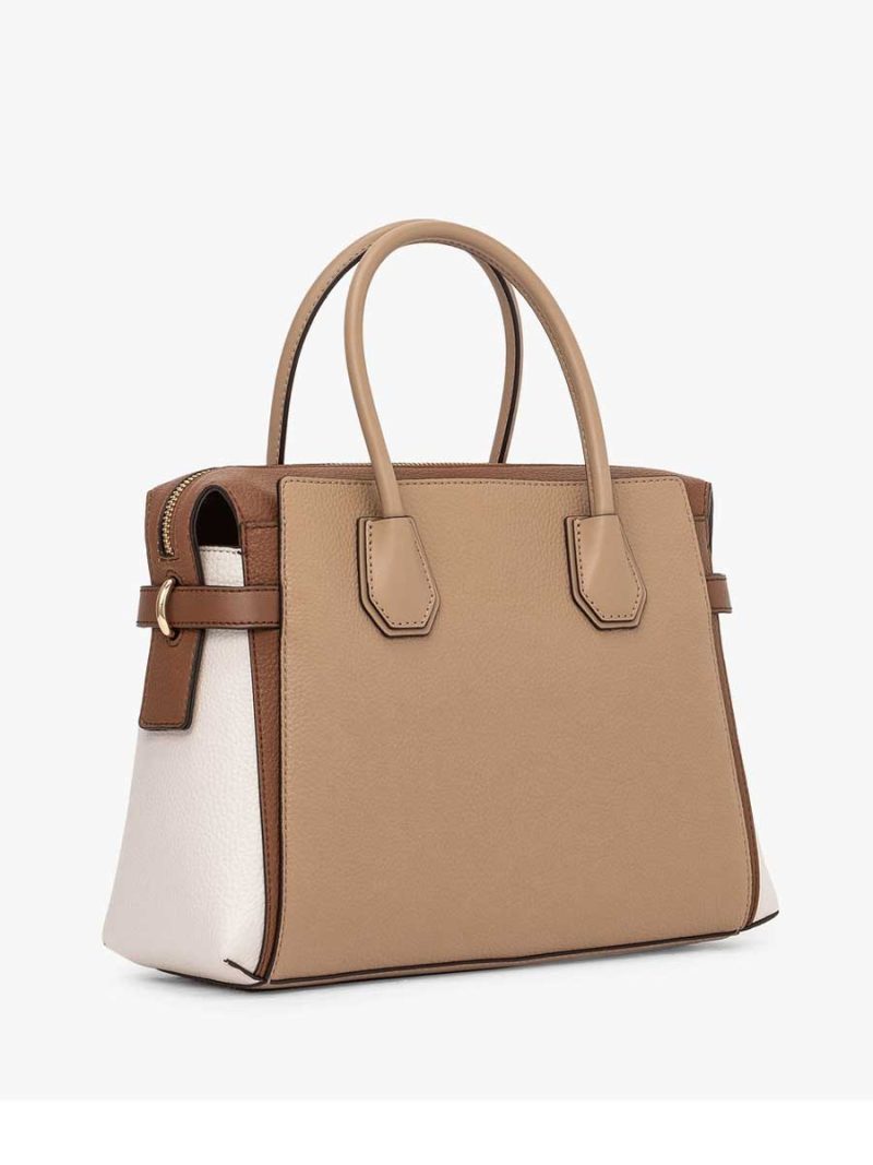 MICHAEL Michael Kors Mercer Medium Color-Block Belted Satchel - Image 4