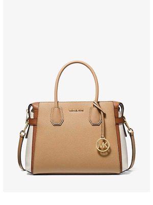 MICHAEL Michael Kors Mercer Medium Color-Block Belted Satchel