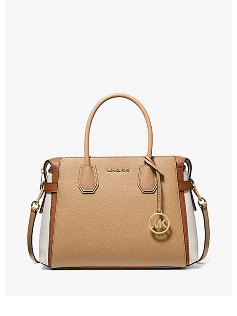 MICHAEL Michael Kors Mercer Medium Color-Block Belted Satchel