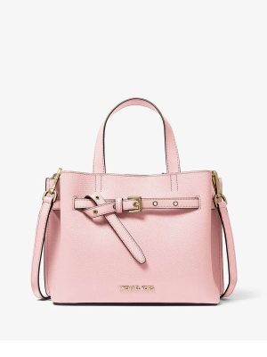 MICHAEL Michael Kors Emilia Small Pebbled Leather Satchel