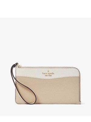 KATE SPADE Lucy Colorblock Medium L-Zip Wristlet