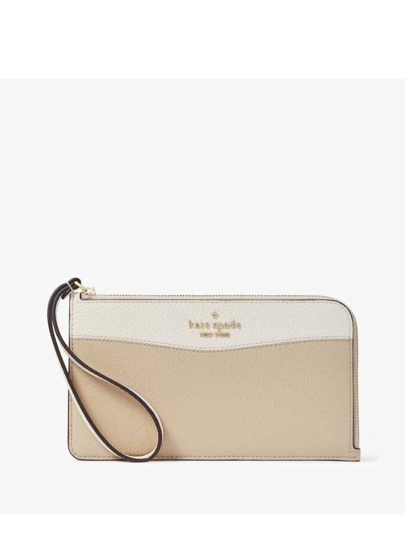 KATE SPADE Lucy Colorblock Medium L-Zip Wristlet