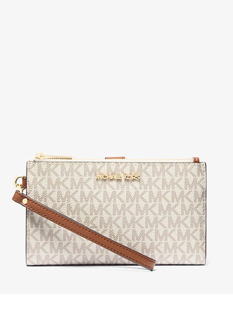 MICHAEL Michael Kors Jet Set Travel Signature Logo Smartphone Wallet