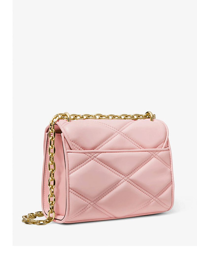 MICHAEL Michael Kors Serena Small Quilted Crossbody Bag - Image 3