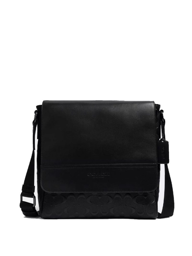 COACH Houston Map Bag In Signature Leather (AS IS)