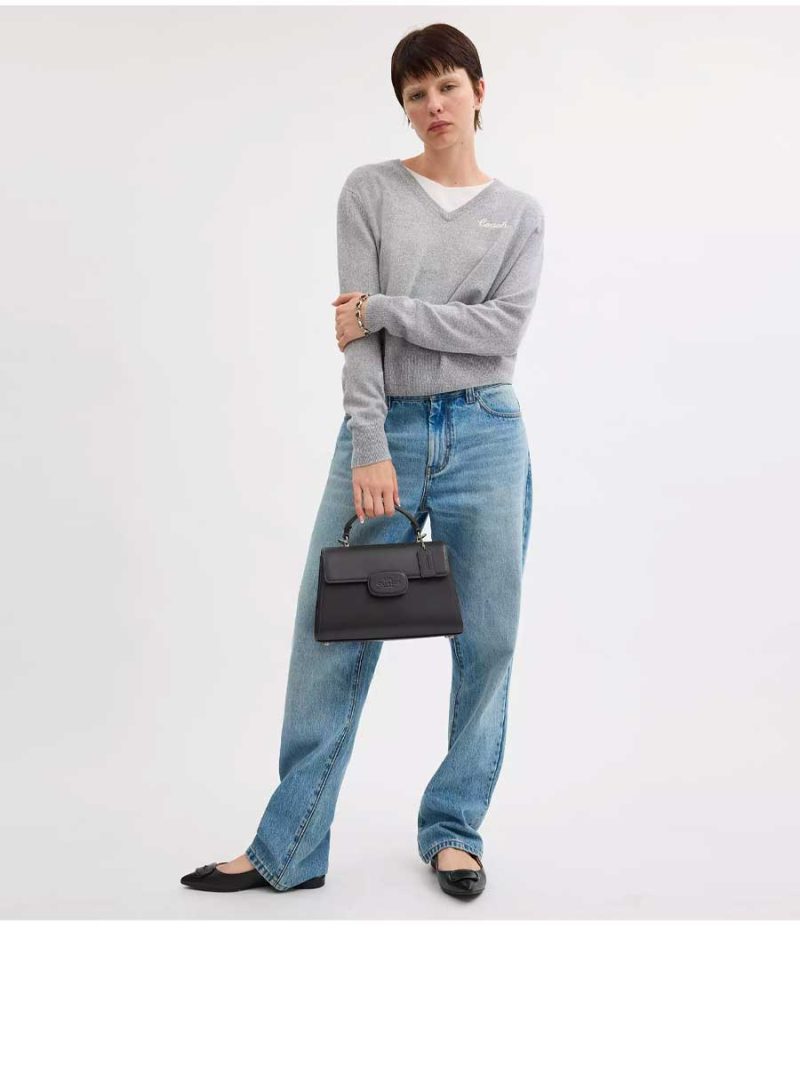 COACH Eliza Top Handle With Leather Covered Closure - Image 6