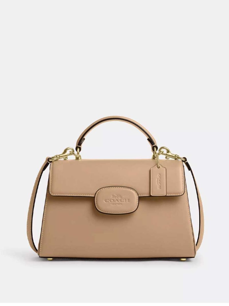 COACH Eliza Top Handle With Leather Covered Closure