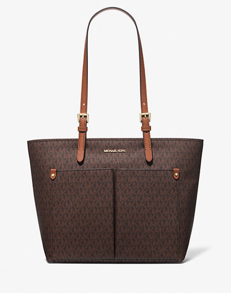 MICHAEL Michael Kors Jet Set Medium Logo Pocket Tote Bag