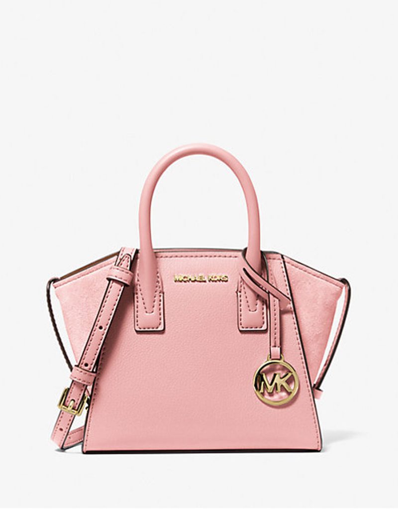 MICHAEL Michael Kors Avril Extra-Small Leather and Suede Satchel