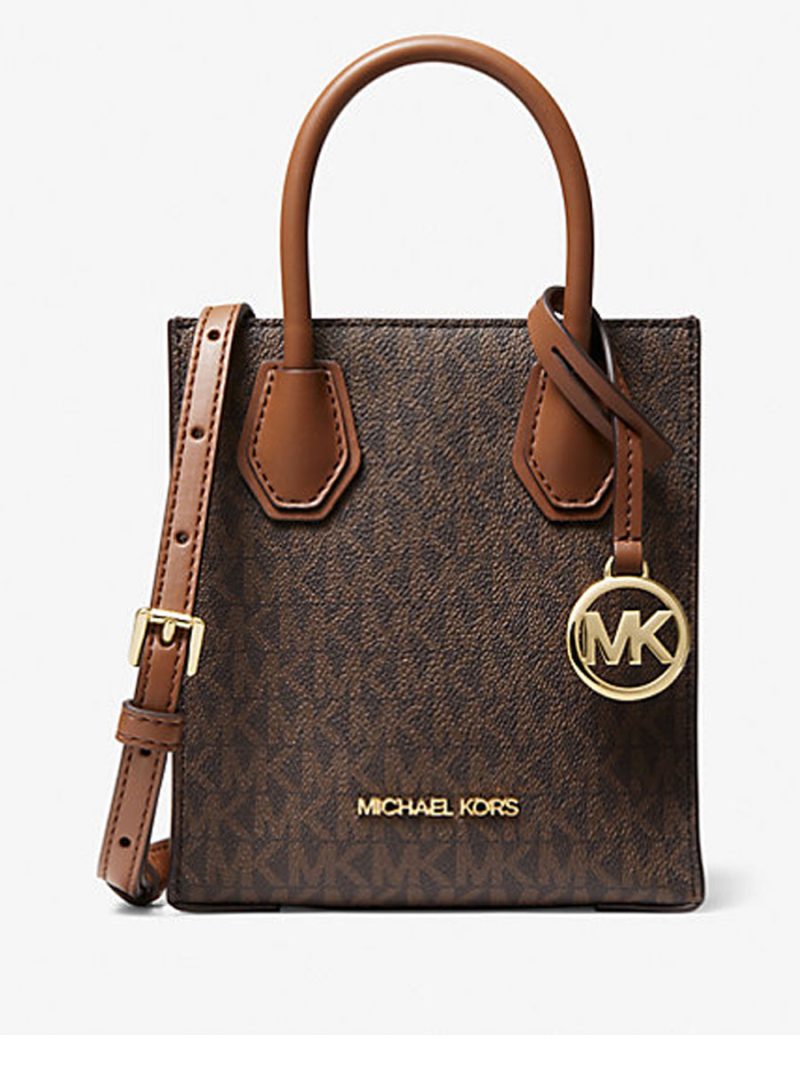 MICHAEL Michael Kors Mercer Extra-Small Logo and Leather Crossbody Bag