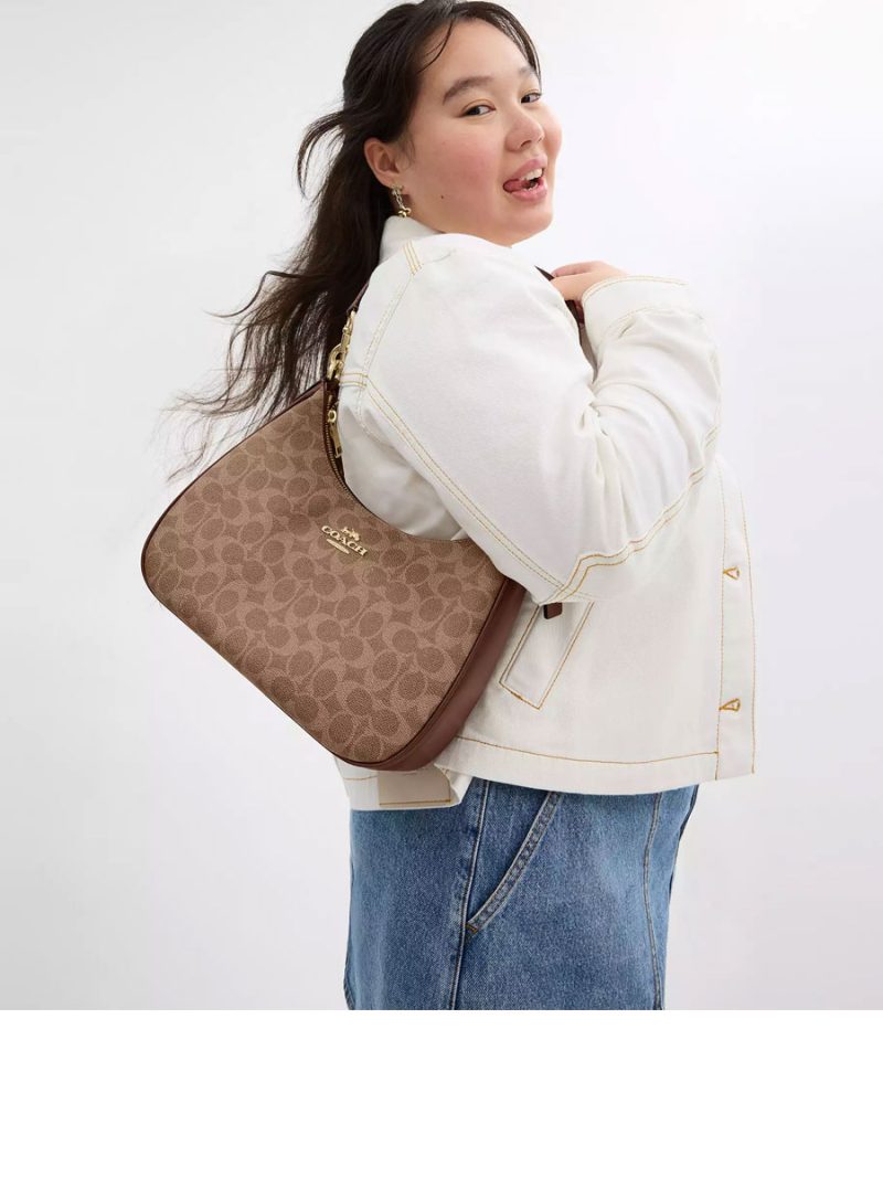 COACH Teri Hobo Bag In Signature Canvas - Image 5