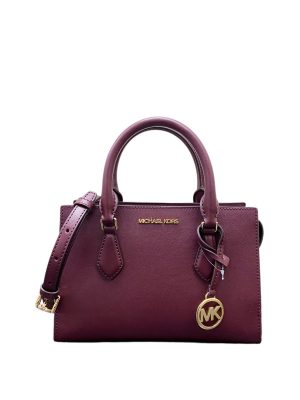MICHAEL Michael Kors Sheila Small Faux Saffiano Leather Satchel