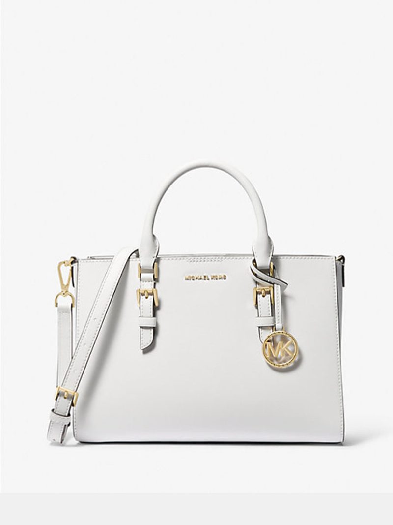 MICHAEL KORS Sally Medium 2-in-1 Saffiano Leather and Logo Satchel