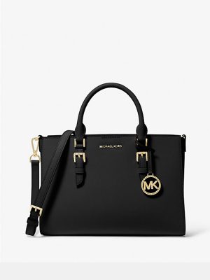 MICHAEL KORS Sally Medium 2-in-1 Saffiano Leather and Logo Satchel