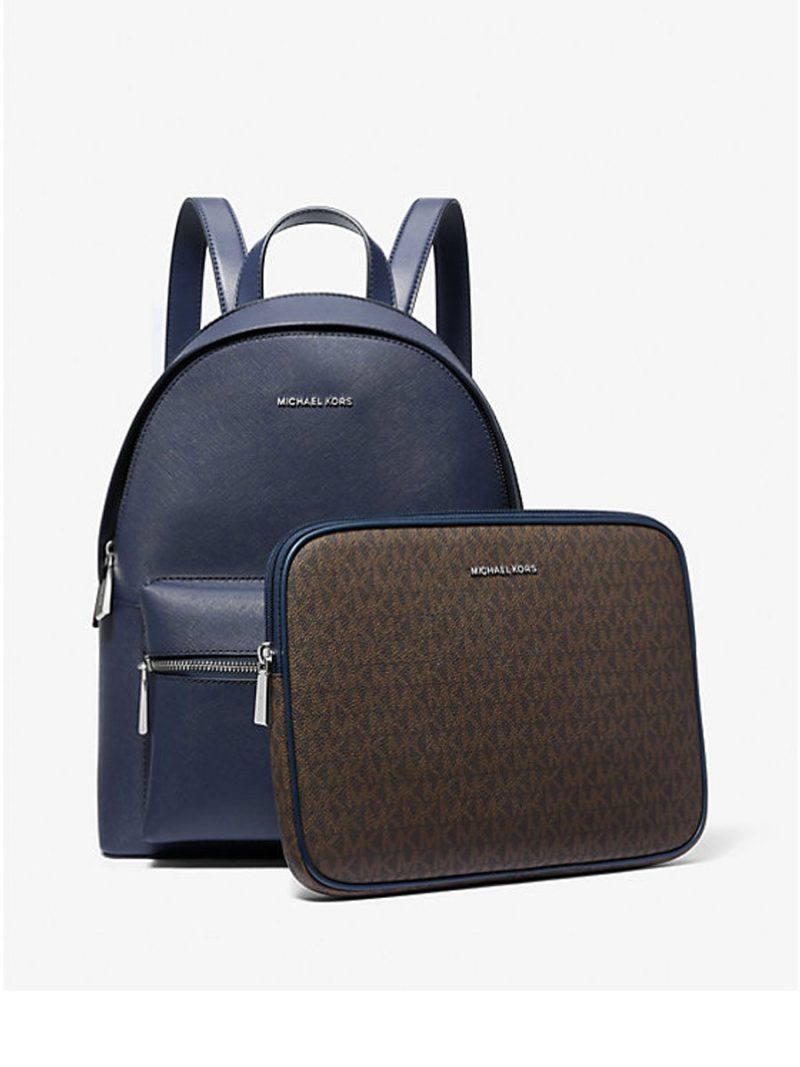 MICHAEL KORS Sally Medium 2-in-1 Saffiano Leather Backpack - Image 5