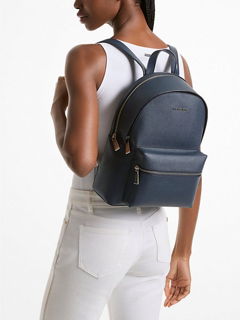 MICHAEL KORS Sally Medium 2-in-1 Saffiano Leather Backpack - Image 4