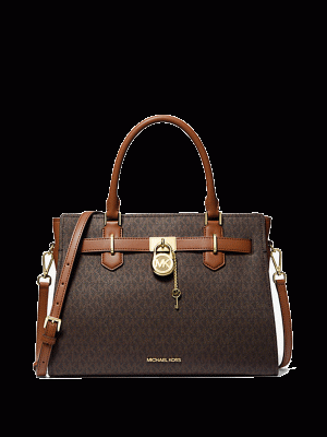 MICHAEL KORS Hamilton Medium Logo Satchel
