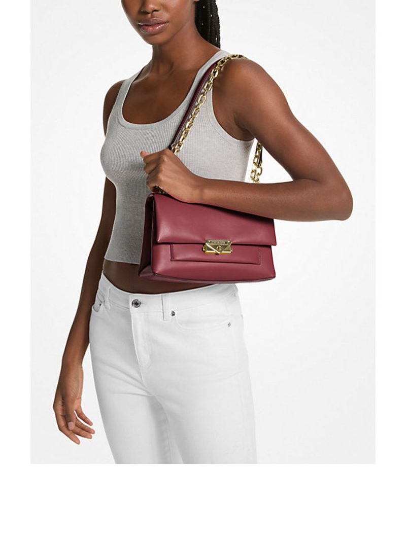 MICHAEL Michael Kors Cece Medium Faux Leather Shoulder Bag - Image 4