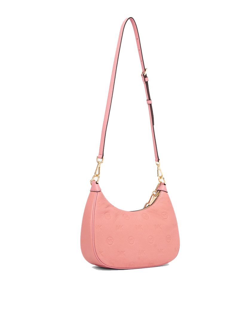 MICHAEL Michael Kors Cora Large Logo Embossed Leather Shoulder Bag - Image 3