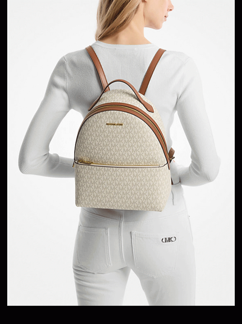 MICHAEL Michael Kors Sheila Medium Logo Backpack - Image 4