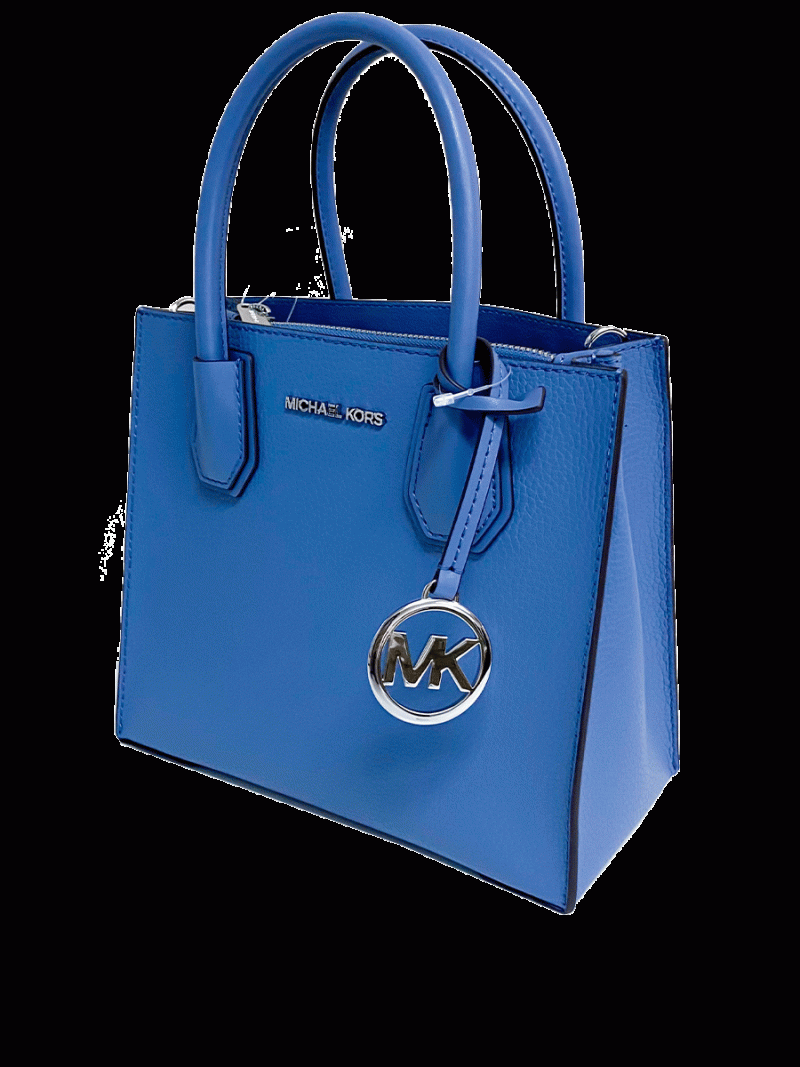 MICHAEL Michael Kors Mercer Medium Pebbled Leather Crossbody Bag - Image 4