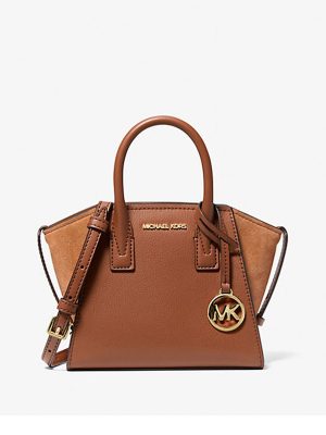 MICHAEL Michael Kors Avril Extra-Small Leather and Suede Satchel