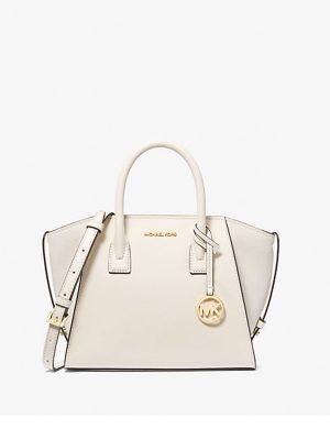 MICHAEL Michael Kors Avril Small Pebbled Leather Satchel