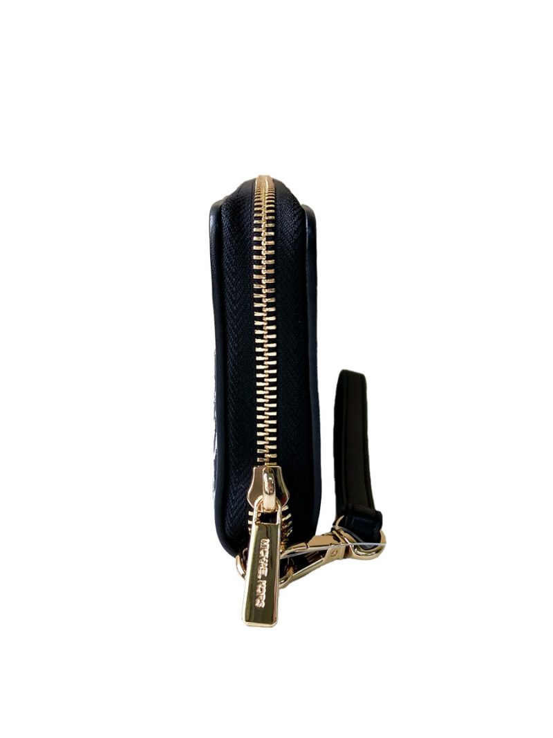 MICHAEL Michael Kors Jet Set Travel Large Logo Jacquard Wristlet - Image 3