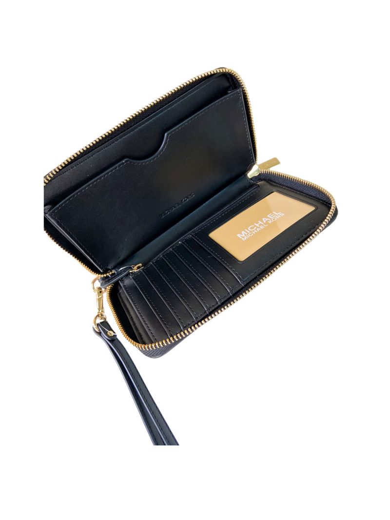 MICHAEL Michael Kors Jet Set Travel Large Logo Jacquard Wristlet - Image 2