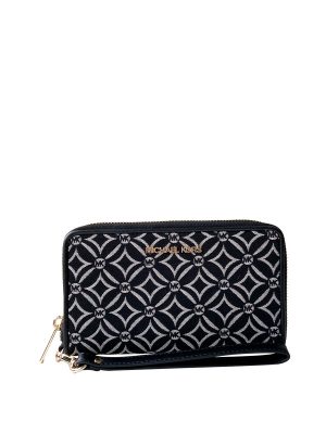 MICHAEL Michael Kors Jet Set Travel Large Logo Jacquard Wristlet