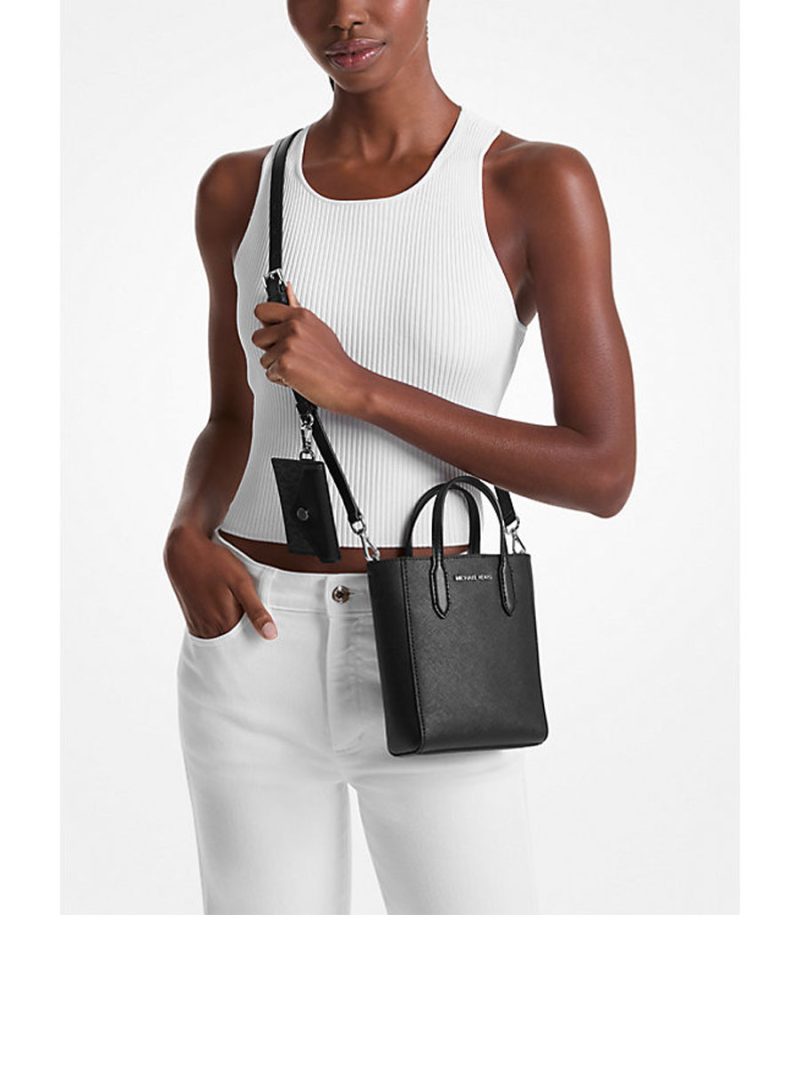 MICHAEL Michael Kors Vincent Extra-Small Saffiano Leather Crossbody Bag With Card Case - Image 3