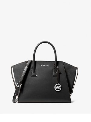 MICHAEL KORS Avril Large Leather and Suede Satchel
